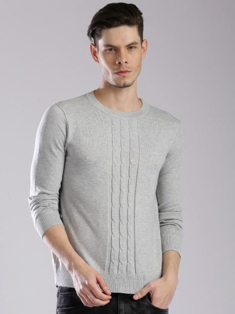 

HRX by Hrithik Roshan Men Grey Sweater