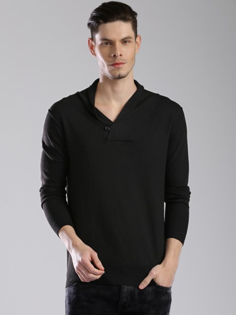 

HRX by Hrithik Roshan Men Black Solid Sweater