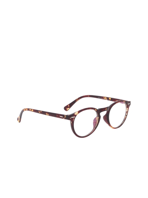 

Olvin Unisex Brown Printed Oval Frames OL2288-03