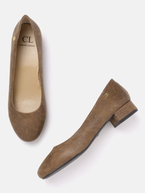 

Carlton London Women Brown Solid Ballerinas