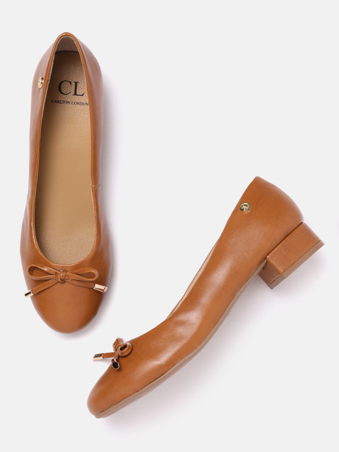 

Carlton London Women Brown Solid Ballerinas