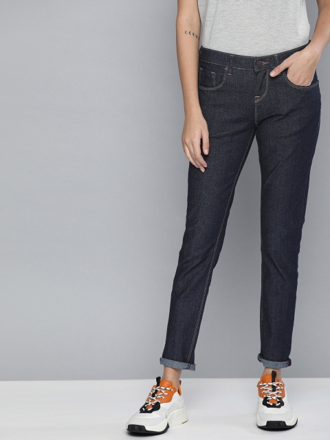 

HERE&NOW Women Black Skinny Fit Mid-Rise Clean Look Stretchable Jeans