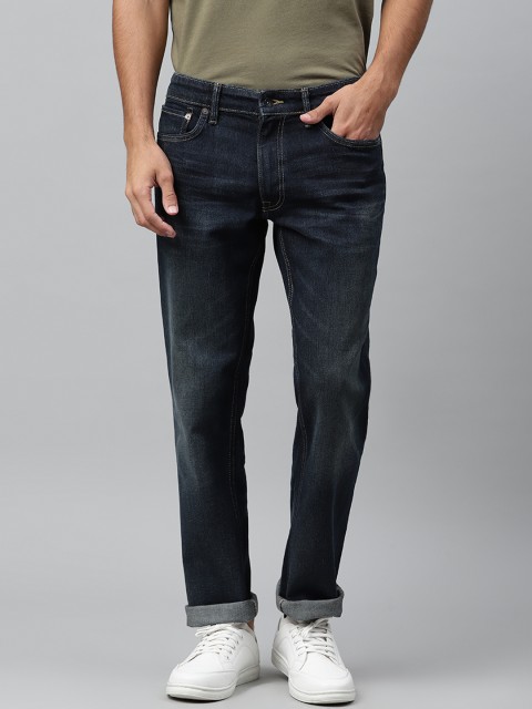 

Marks & Spencer Men Navy Blue Slim Fit Mid-Rise Clean Look Stretchable Jeans