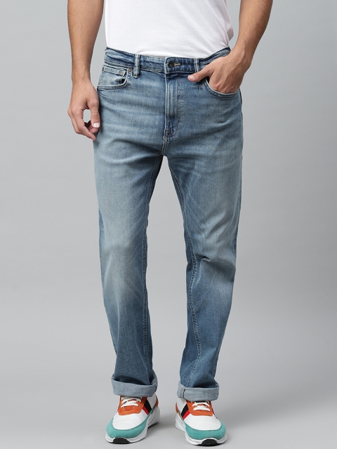 

Marks & Spencer Men Blue Regular Fit Mid-Rise Clean Look Stretchable Jeans