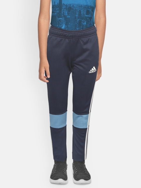 

ADIDAS Boys Navy Blue 3 Stripes B Colourblock Detail Track Pants