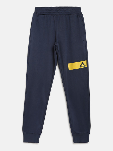 

ADIDAS Boys Navy Blue PT Aeroready Solid Joggers