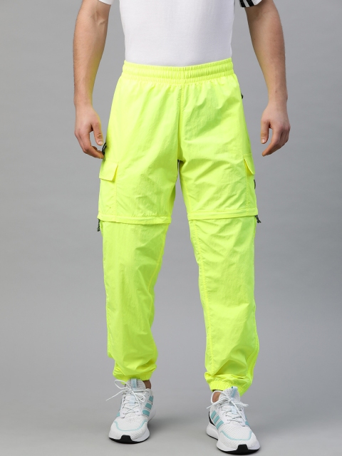 

ADIDAS Originals Men Fluorescent Green Utility 2-in-1 Solid Joggers