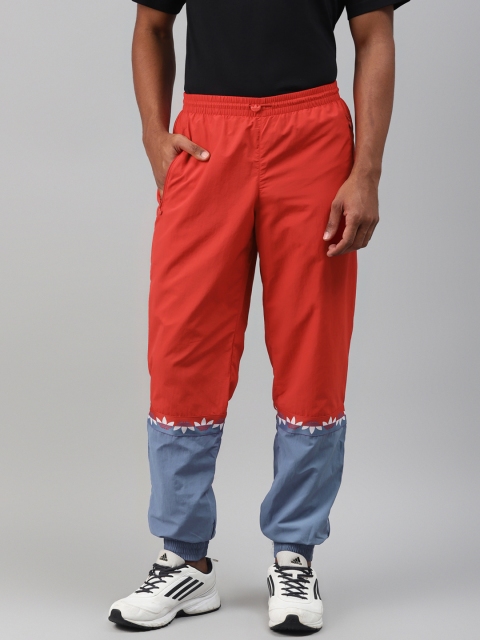 

ADIDAS Originals Men Red & Blue Adicolor Sliced Trefoil Joggers