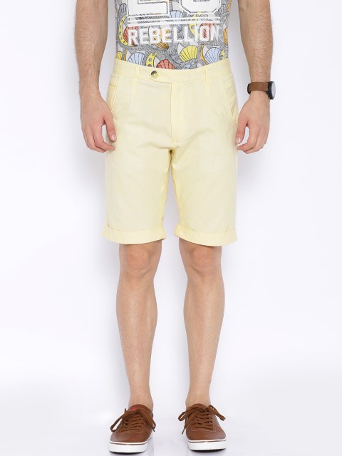 

Peter England Yellow Shorts