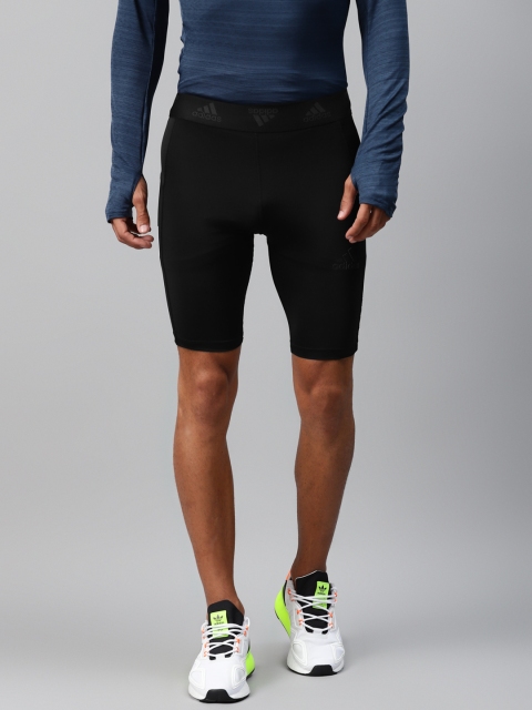 

ADIDAS Originals Men Black Training Techfit 3-Stripes Tights