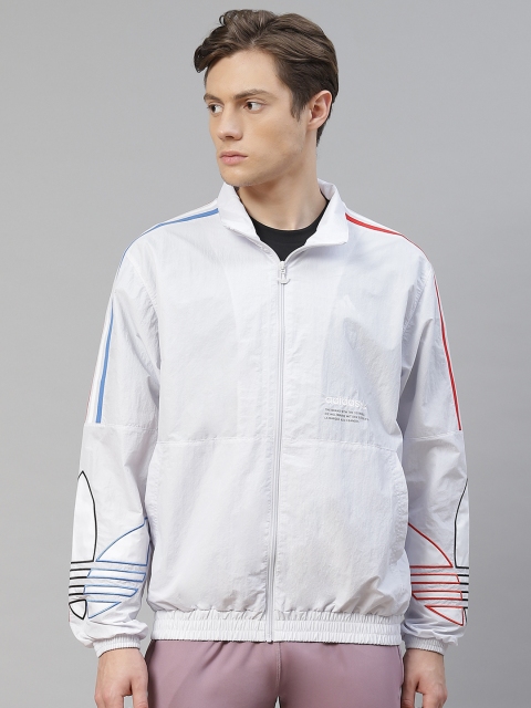 

ADIDAS Originals Men Light Grey Tricolor Sustainable Track Jacket