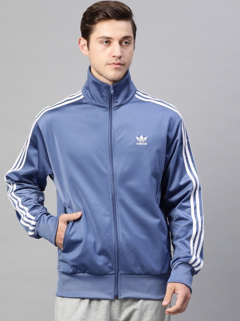 

ADIDAS Originals Men Blue Solid CLASSICS FIREBIRD Sporty Jacket