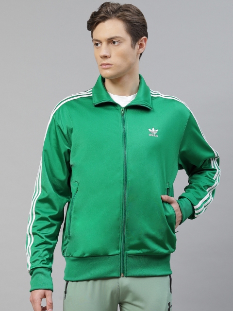 

ADIDAS Originals Men Green Firebird Solid Sustainable Track Jacket