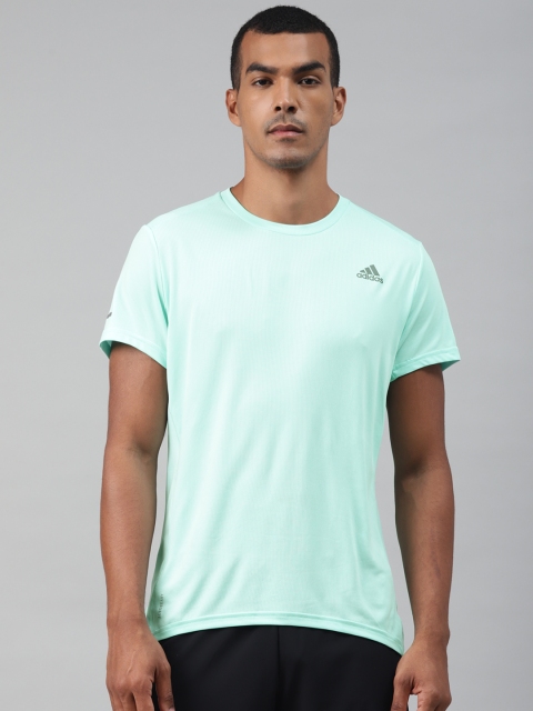 

ADIDAS Men Green Solid Run It T-shirt