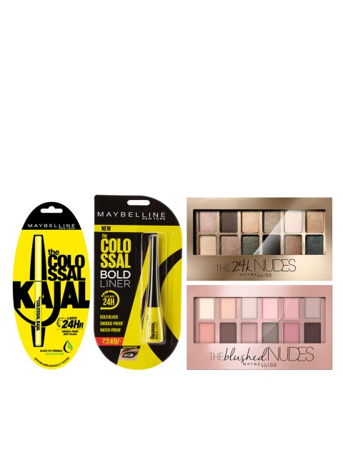 

Maybelline New York Set of Nudes Eyeshadow Palette With Kajal & Eye-Liner, Multi