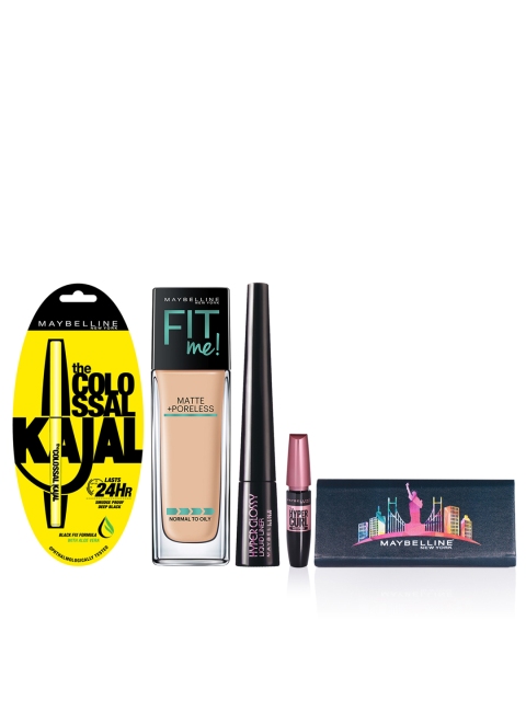 

Maybelline New York Set of Liquid Foundation With Mascara, Eye-Liner & Kajal, Beige