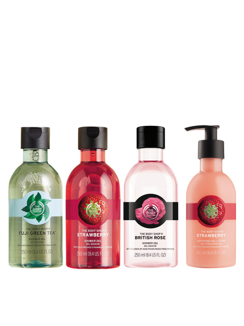 

THE BODY SHOP Unisex Set of Body Lotion With Shower Gel, Pink