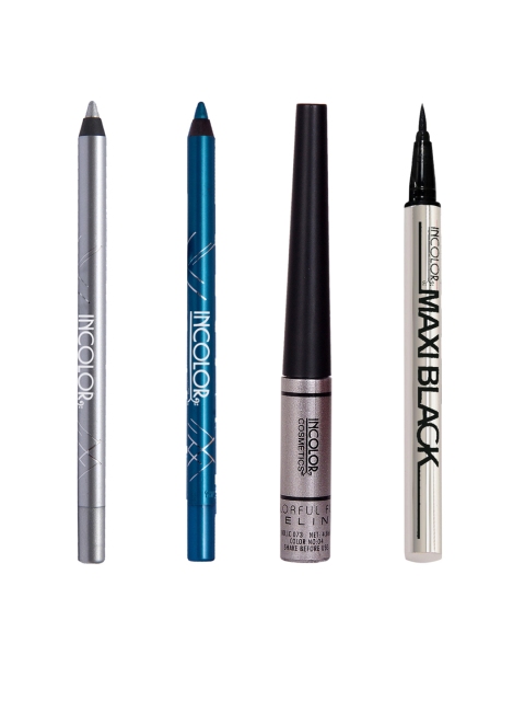 

INCOLOR Set of 4 Eyeliners, Silver