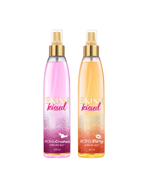 

SKINN Set of 2 Kissed Body Mists- Oh So Crushed & Oh So Flirty, Pink