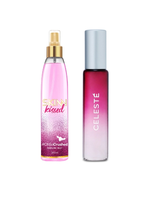 

SKINN Set of Kissed Oh So Crushed Body Mist & Celeste Eau De Parfum, Pink