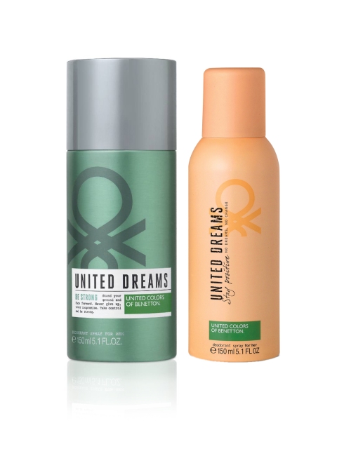 

United Colors of Benetton Women Stay Positive & Men Be Strong Deodorant Spray, Peach