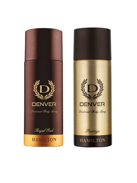 

Denver Men Set of 2 Deodorant Body Sprays, Brown