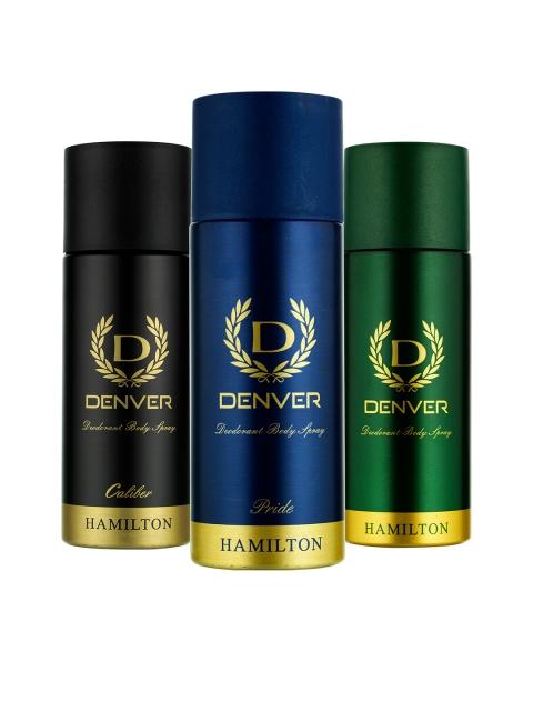 

Denver Men Set of 10 Deodorant Body Sprays, Green