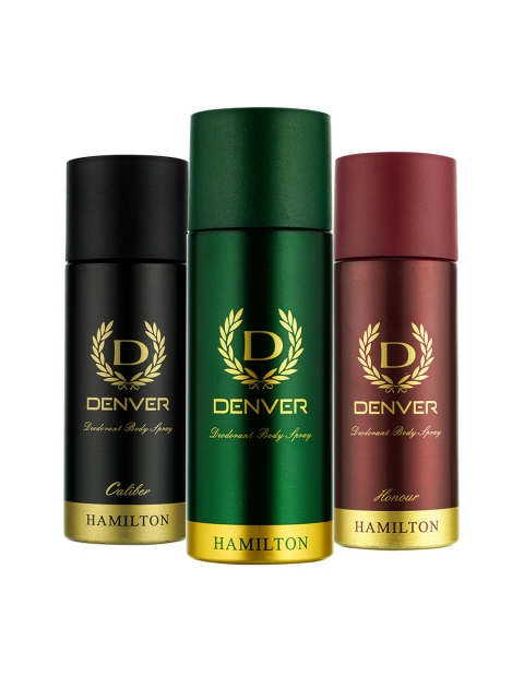 

Denver Men Set of 8 Deodorant Body Sprays, Black