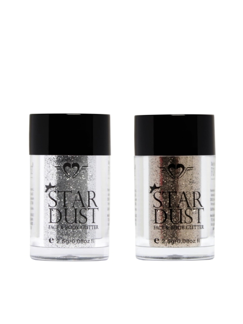 

Daily Life Forever52 Set of 2 Star Dust Face & Body Glitter, Grey