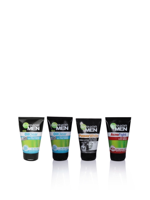 

Garnier Men Set of 4 Face Washes, Black