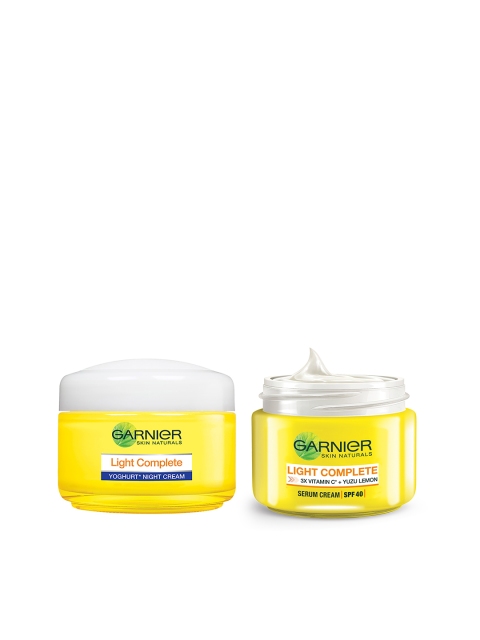 

Garnier Set of Skin Naturals Light Complete Serum Cream & Night Cream, Yellow