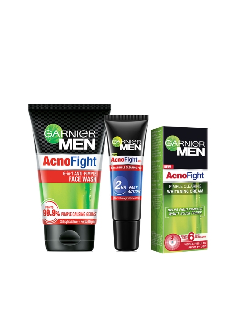 

Garnier Men Set of Acno Fight Facewash, Clearing Gel & Whitening Cream, Multi