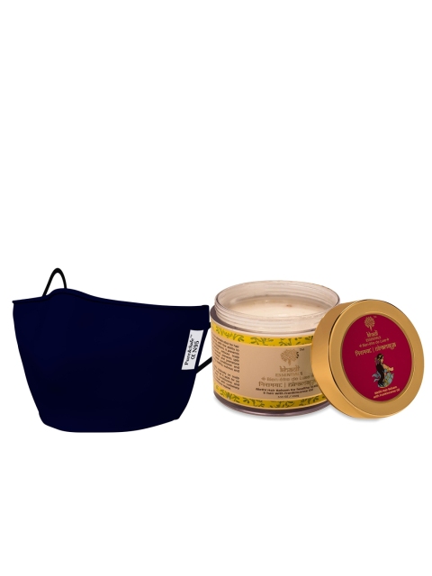 

KHADI ESSENTIALS Unisex Set of Hair Balsam & Pack of 2 Face Masks, Maroon