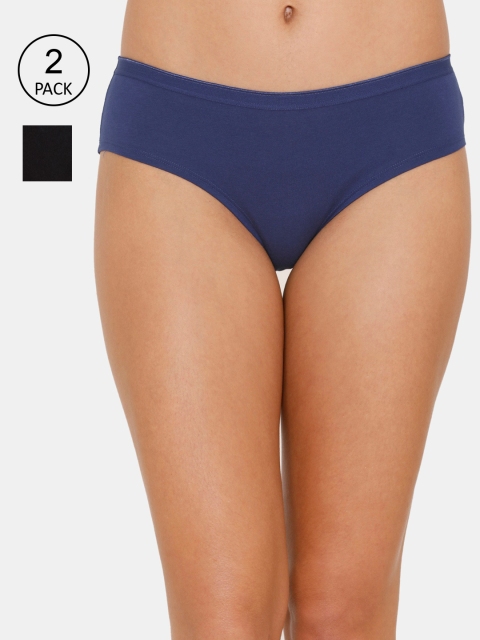 

Zivame Women Pack of 2 Assorted Hipster Briefs ZI2427FASHE