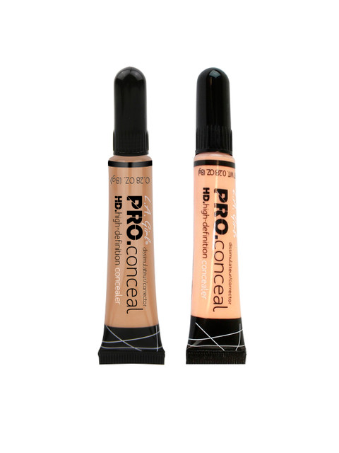 

L.A. Girl Set of 2 Pro HD Concealer-Natural & Medium Bisque, Nude