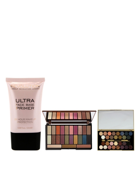 

Makeup Revolution London Set of Primer & 2 Eyeshadow Palettes, Pink