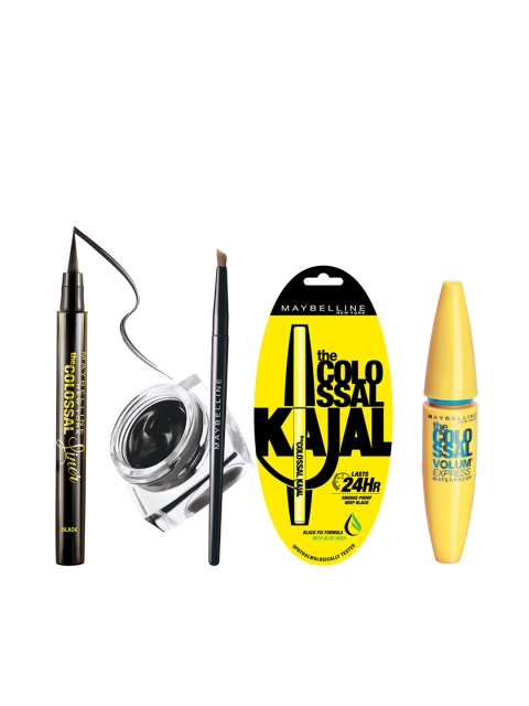 

Maybelline Set of Colossal Liner, Kajal & Mascara and Gel Eyeliner, Black