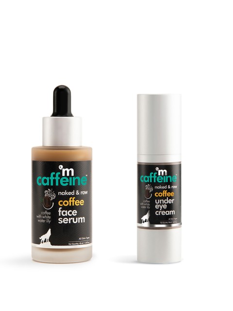 

MCaffeine Naked & Raw Coffee Face Serum & Under Eye Cream, Brown