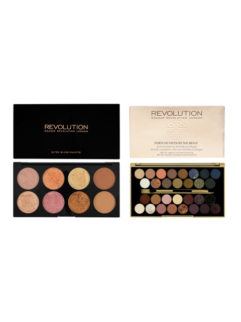 

Makeup Revolution London Set Of Eyeshadow Palette & Blush Palette, Multi