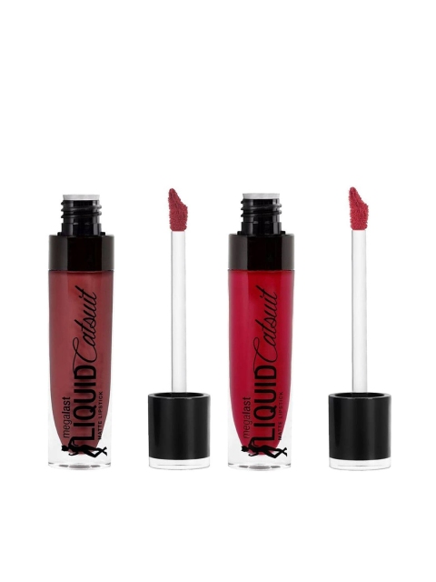 

Wet n Wild Set of 2 Sustainable MegaLast Liquid Lipstick, Red