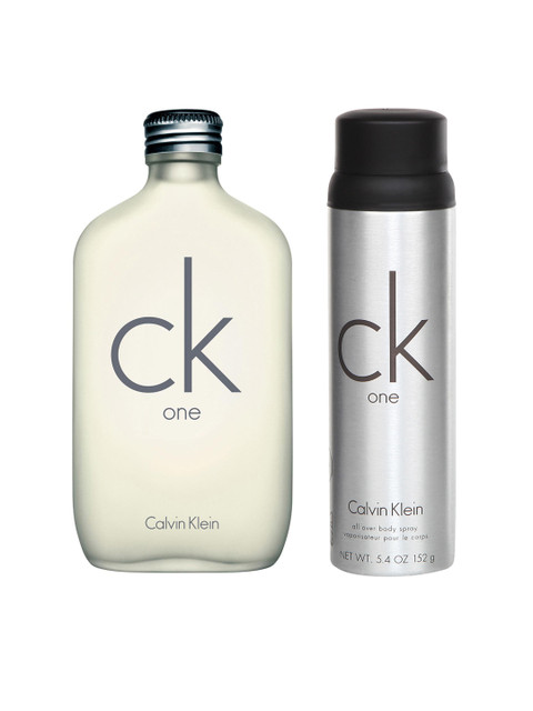 

Calvin Klein Unisex Set of One Eau De Toilette & Body Spray, Off white