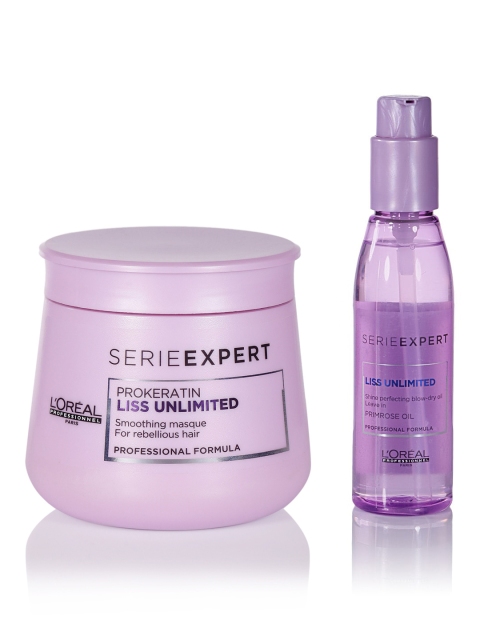 

LOreal Professionnel Set Of Primrose Oil & Smoothing Masque, Lavender