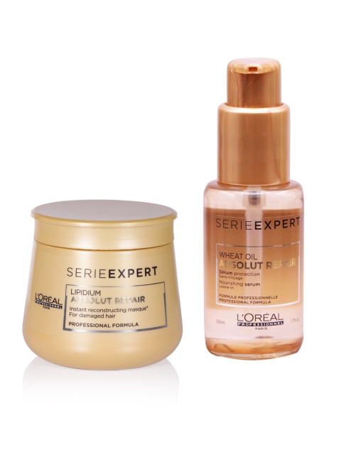 

LOreal Professionnel Set Of Hair Serum & Masque, Beige