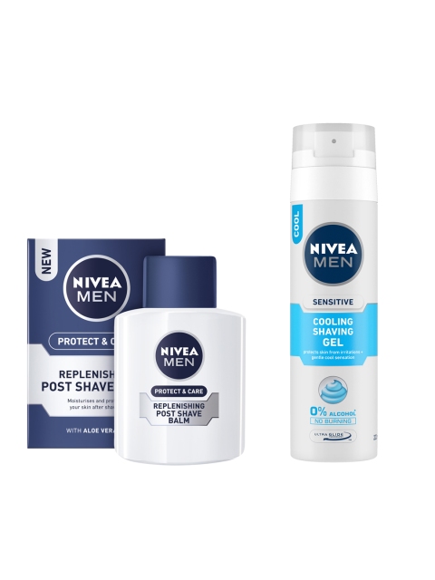 

Nivea Men Set of Shaving Gel & After Shave Balm, White