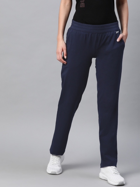 

Reebok Women's Navy Blue Solid Training Foundation Knit Pants