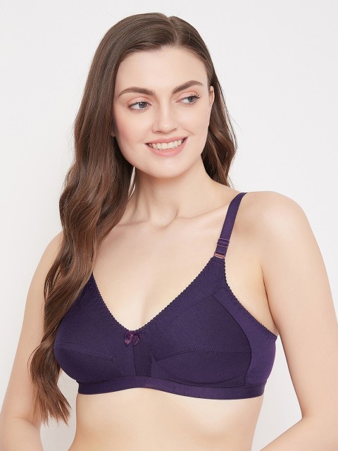 

Klassik Violet Solid Non-Wired Non Padded Everyday Bra KLPPLK2