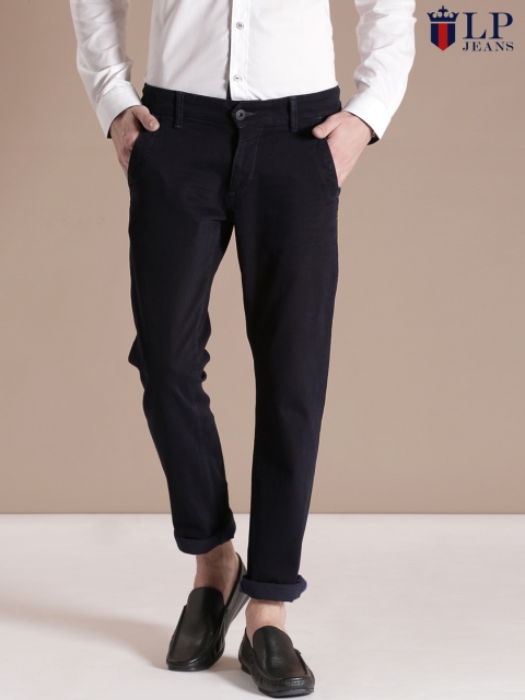 

Louis Philippe Jeans Navy Matt Slim Fit Jeans, Navy blue
