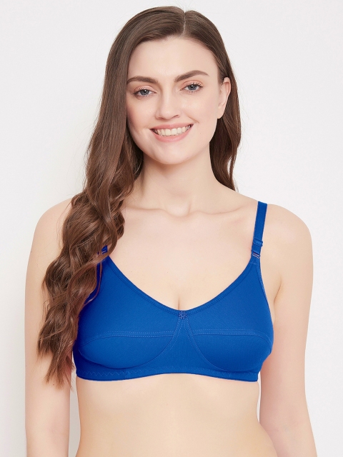 

Klassik Blue Solid Non-Wired Non Padded Everyday Bra KLBLUKSB