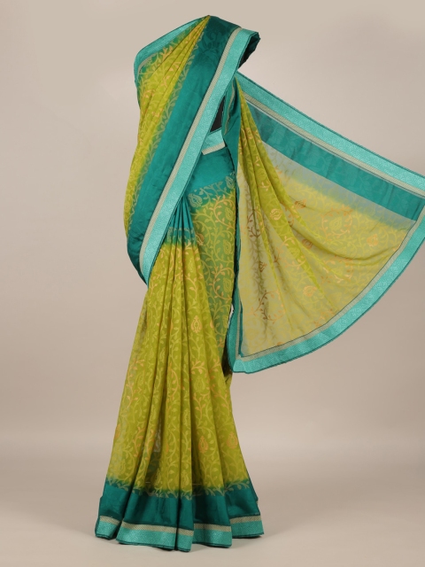 

Pothys Olive Green Printed Saree