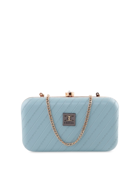

ESBEDA Blue Textured Box Clutch